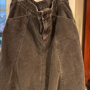 EUC GAP Charcoal Corduroy Skirt